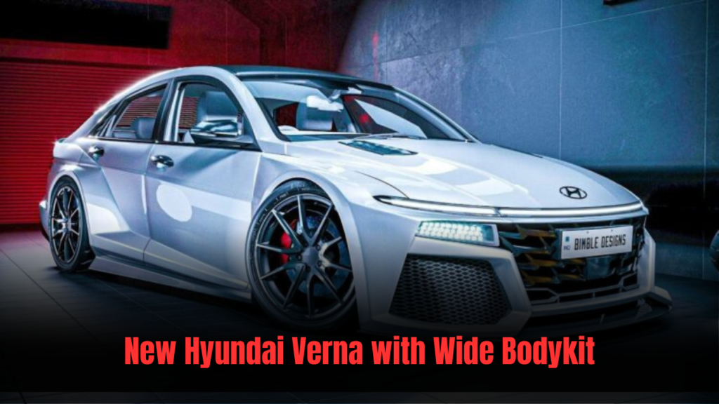 New Hyundai Verna with Wide Bodykit